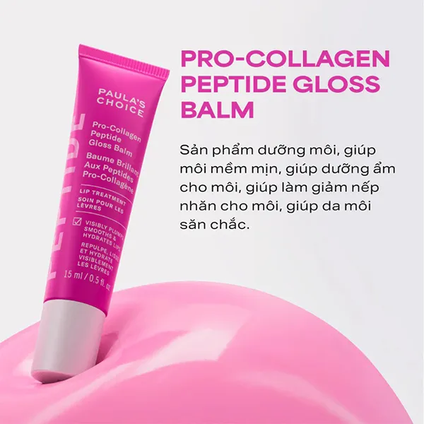 Son Dưỡng Môi Căng Mọng Và Giảm Nếp Nhăn Paula’s Choice Pro-Collagen Peptide 15ml