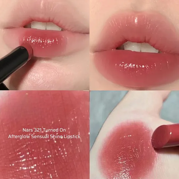 Son Dưỡng Nars Afterglow Sensual Shine Lipstick 321 Turned On Berry Red Màu Đỏ Berry 1.5g