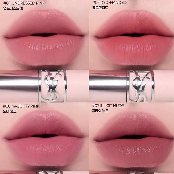 Son Dưỡng Yves Saint Laurent YSL Lovenude Lip Blusher 1 Undressed Pink Màu Hồng Tím Nude 3g