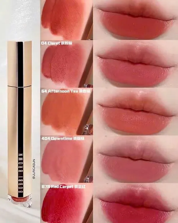 Son Kem Bobbi Brown Luxe Matte Liquid Lipstick 878 Red Carpet Màu Đỏ Hồng