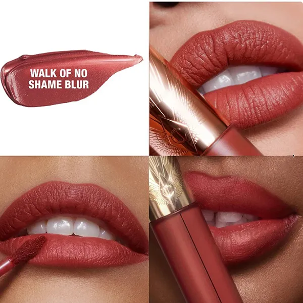 Son Kem Charlotte Tilbury Airbrush Flawless Lip Blur Walk Of No Shame Blur Màu Đỏ Hồng Đất