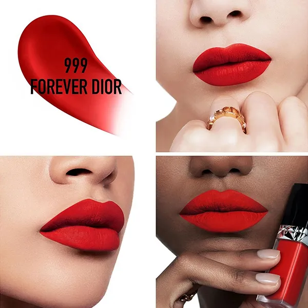 Son Kem Dior Rouge Forever Liquid 999 Forever Dior Màu Đỏ Tươi