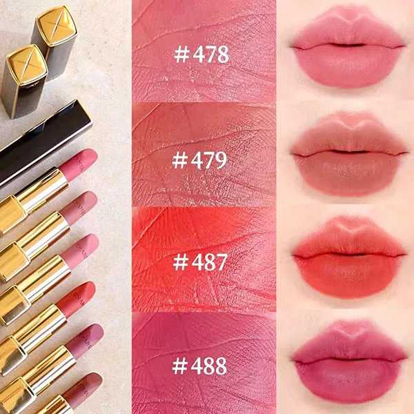 Son Lì Chanel Rouge Allure Velvet Limited Edition 488 Premier Pas Màu Hồng Đất