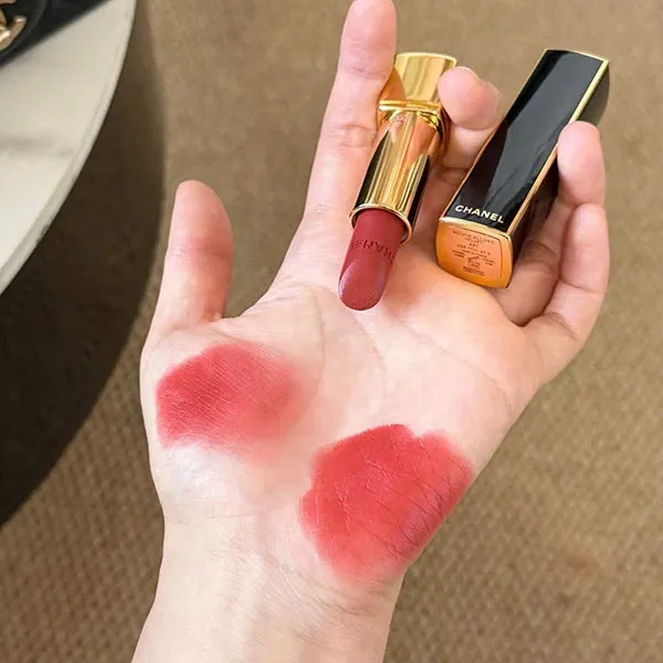 Son Chanel Rouge Allure Velvet Limited Edittion Matte Lipstick With Radiant 487 See You At 5 Màu Đỏ Cam