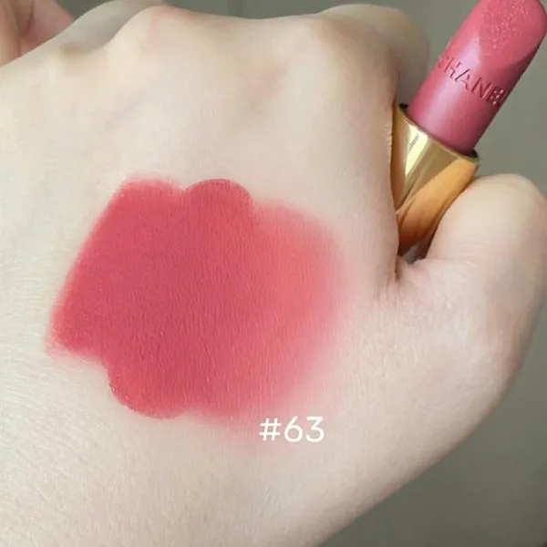 Son Lì Chanel Rouge Allure Velvet Lipstick 63 Essentielle Màu Hồng Cam Đất 3.5g