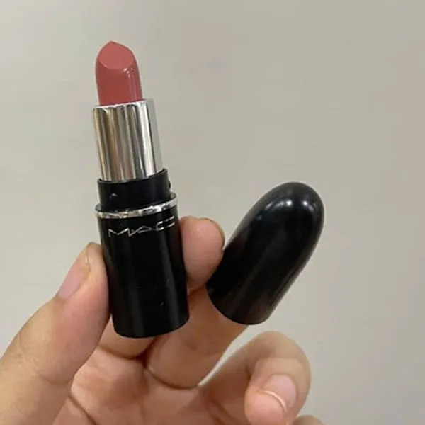 Son MAC Mini Traditional Matte Lipstick 617 Velvet Teddy Màu Nâu Cam Đất 1.7g