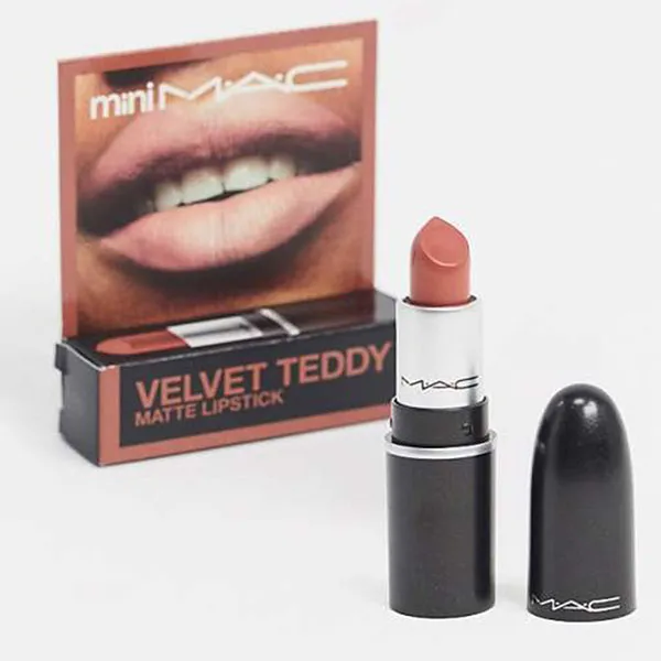 Son MAC Mini Traditional Matte Lipstick 617 Velvet Teddy Màu Nâu Cam Đất 1.7g