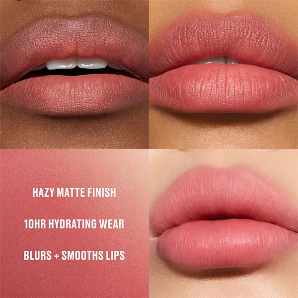 Son MAC Powder Kiss Hazy Matte Lipstick 923 Stay Curious Màu Đỏ Hồng