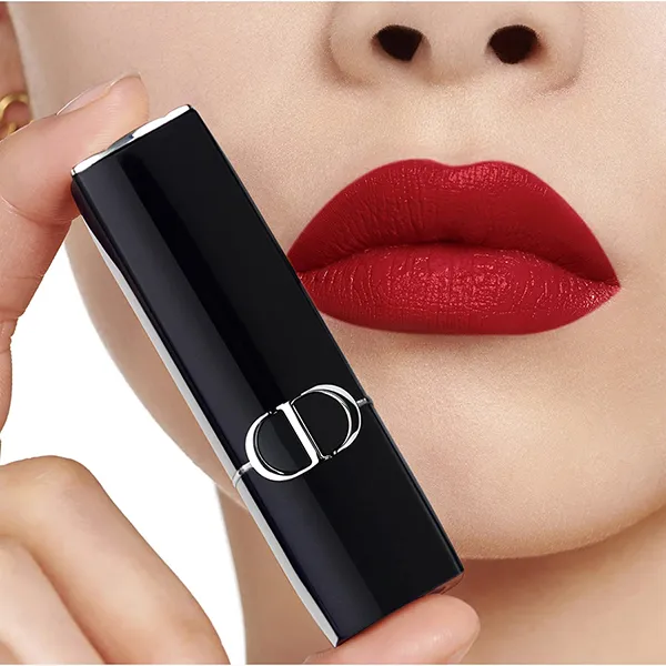 Son Mini Dior Rouge 999 Satin Finish Lipstick Màu Đỏ Tươi