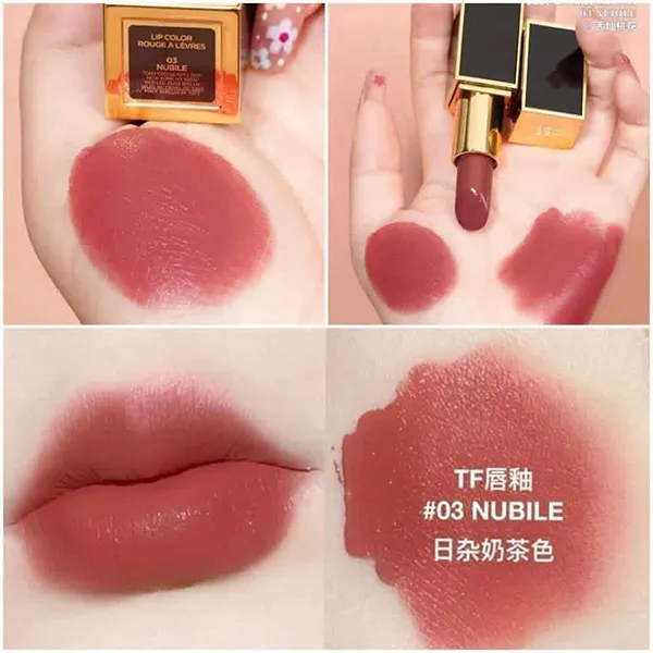 Son Mini Tom Ford Lip Color Rouge A Leves 03 Nubile Màu Hồng Đất