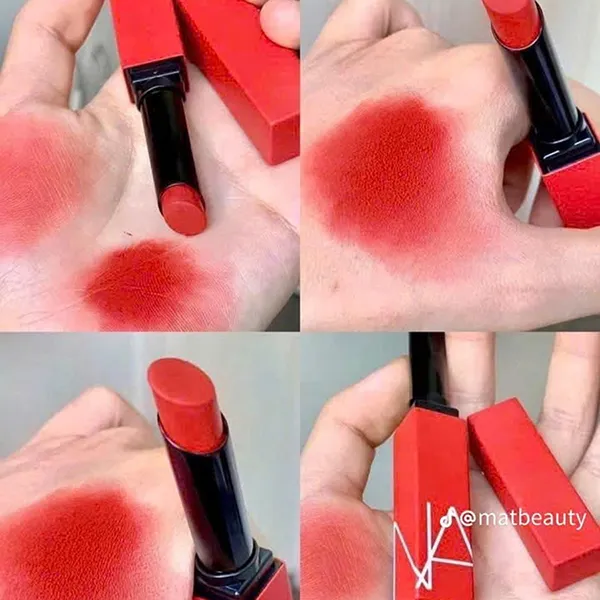 Son Nars Powermatte Lip 131 Notorious Màu Đỏ Cam