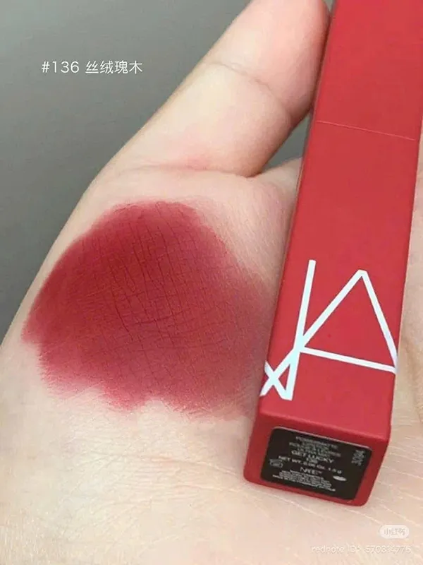 Son Nars Powermatte Lipstick 136 Get Lucky Màu Đỏ Burgundy