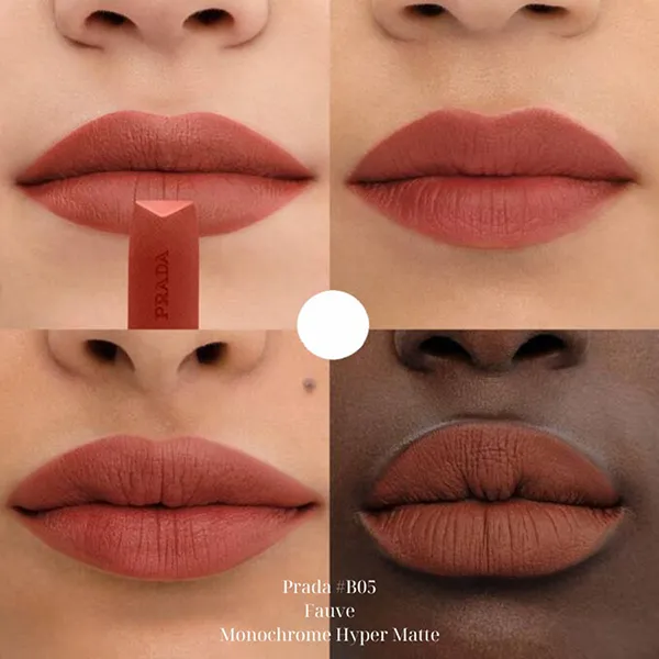 Son Prada Monochrome Hyper Matte B05 Fauve Màu Cam Đất