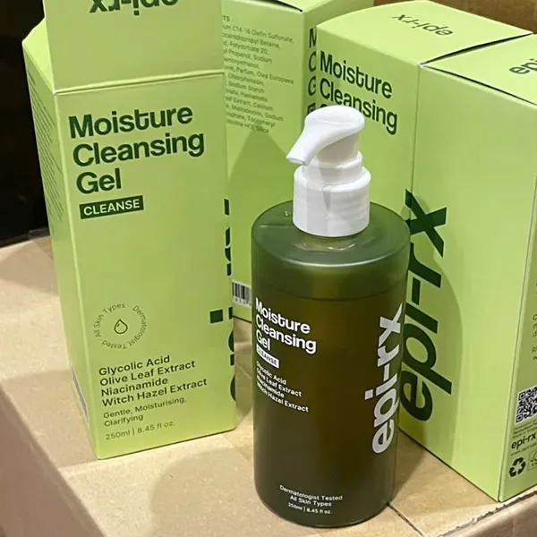 Sữa Rửa Mặt Dạng Gel Hỗ Trợ Dưỡng Ẩm EPI-RX Moisture Cleansing Gel 250ml