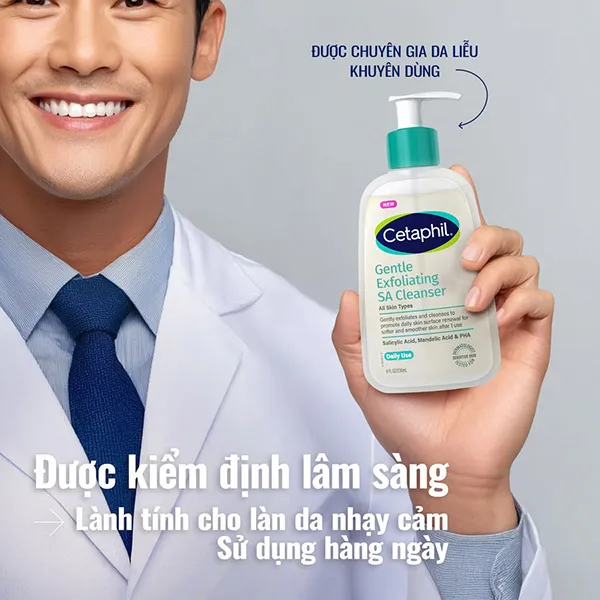 Sửa Rữa Mặt Sạch Sâu Cetaphil Gentle Exfoliating SA Cleanser 236ml