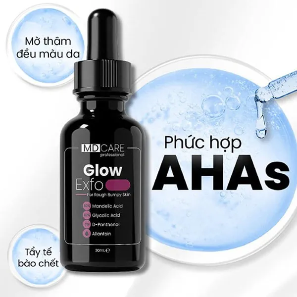 Tẩy Da Chết Hoá Học Làm Sáng, Mờ Thâm MDCare Glow Exfo 30ml
