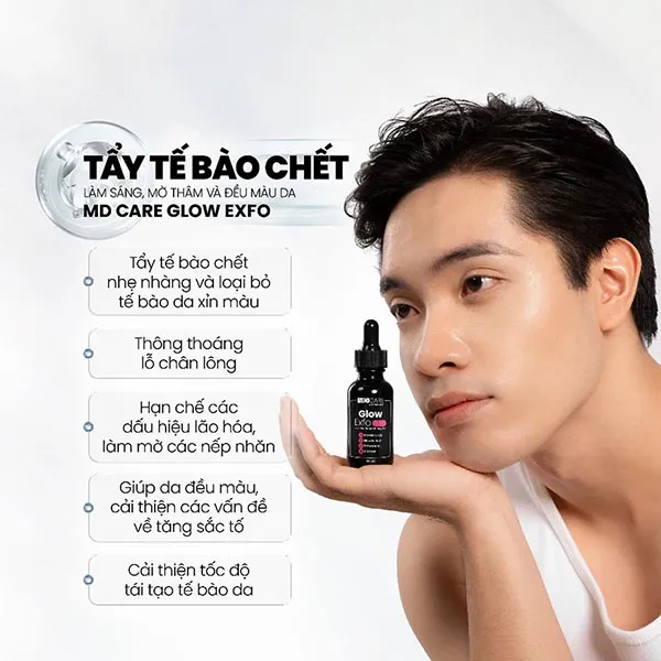 Tẩy Da Chết Hoá Học Làm Sáng, Mờ Thâm MDCare Glow Exfo 30ml