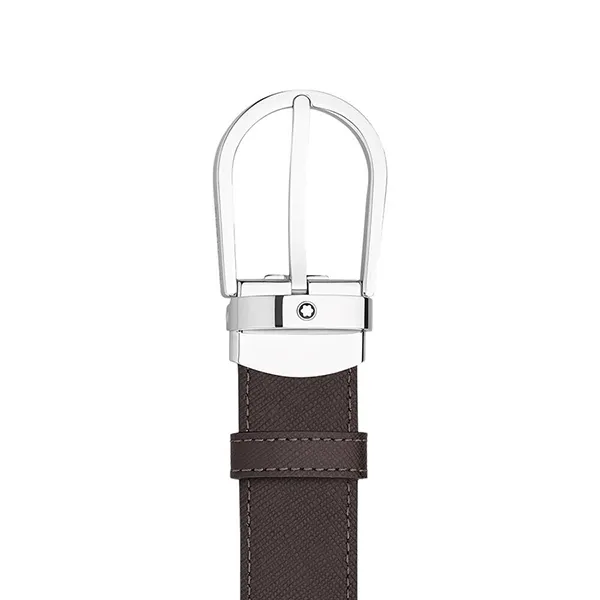 Thắt Lưng Hai Mặt Montblanc Reversible Leather Belt Độ Rộng Bản 3cm MB113834 Màu Đen