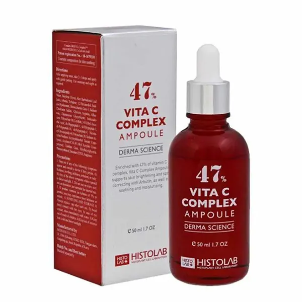 Tinh Chất Hỗ Trợ Dưỡng Trắng Da Histolab 47% Vita C Complex Ampoule 50ml