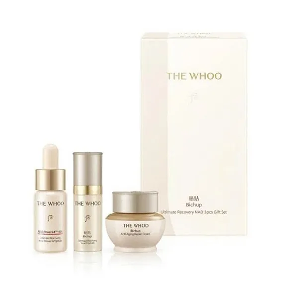 Tinh Chất Hỗ Trợ Trẻ Hóa Da The Whoo Bichup Ultimate Recovery NAD Power Ampoule Set 4 Món