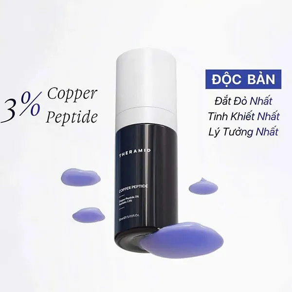 Tinh Chất Phục Hồi Và Tăng Sinh Collagen Theramid Copper Peptide 30ml