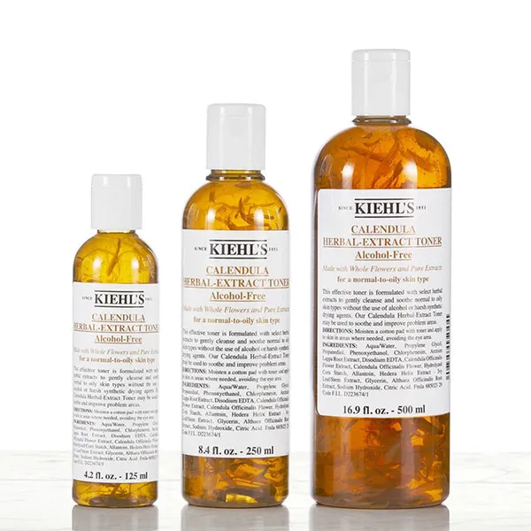 Toner Hoa Cúc Kiehl's Calendula Herbal Extract Alcohol-Free Làm Dịu Da 500ml