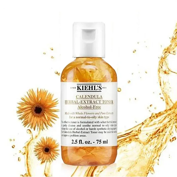 Toner Hoa Cúc Kiehl's Calendula Herbal Extract Alcohol-Free Làm Dịu Da 75ml