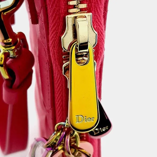 Túi Đeo Chéo Nữ Dior Phone Holder Crossbody Bag Màu Hồng
