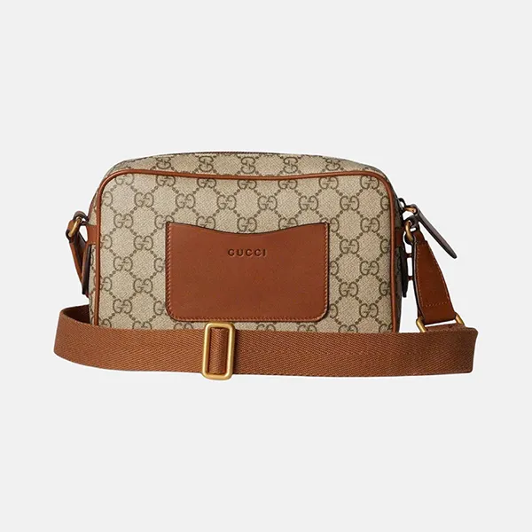 Túi Đeo Chéo Gucci GG Embossed Super Mini Bag 'Beige' 821216-FAED3-9786 Màu Be