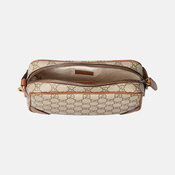 Túi Đeo Chéo Gucci GG Embossed Super Mini Bag 'Beige' 821216-FAED3-9786 Màu Be