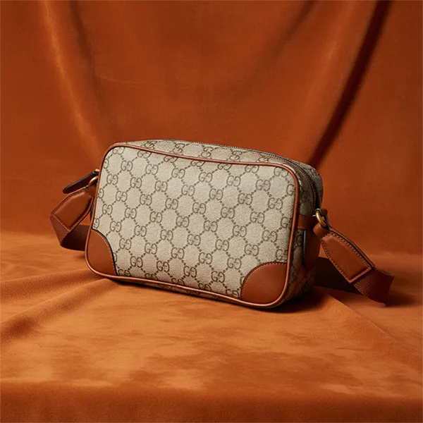 Túi Đeo Chéo Gucci GG Embossed Super Mini Bag 'Beige' 821216-FAED3-9786 Màu Be