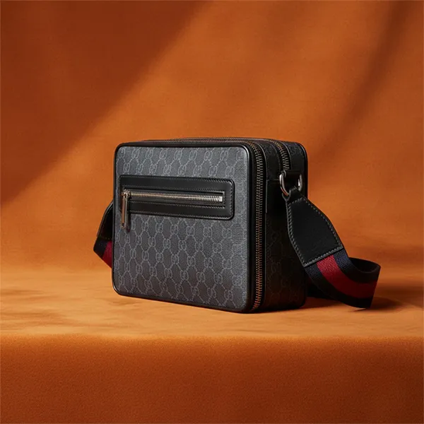 Túi Đeo Chéo Nam Gucci Medium GG Crossbody Bag Black 822072 FADJA 1042 Màu Đen