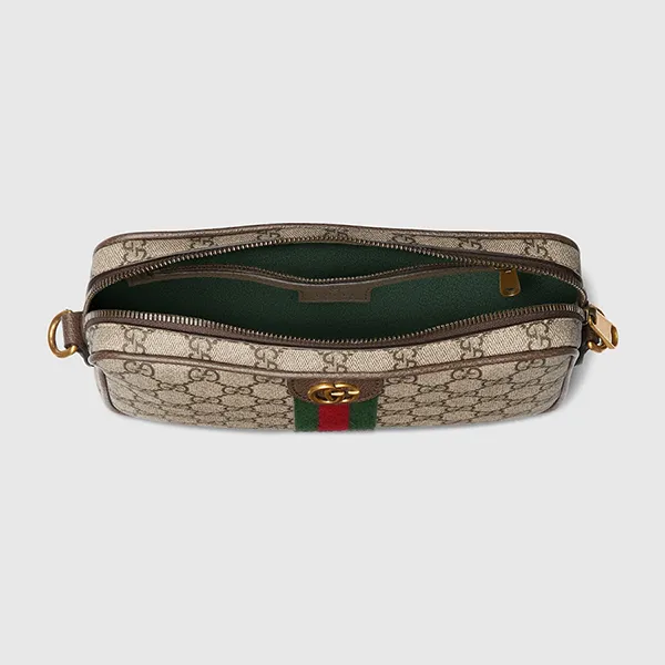 Túi Đeo Chéo Nam Gucci Ophidia Small Crossbody Bag 839155 FAEOF 9745 Màu Nâu Be