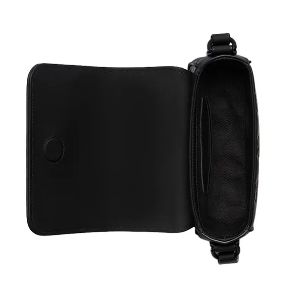 Túi Đeo Chéo Nam Gucci Rubber-Effect Leather Mini Messenger Bag 794062 AAC0G 1000 Màu Đen