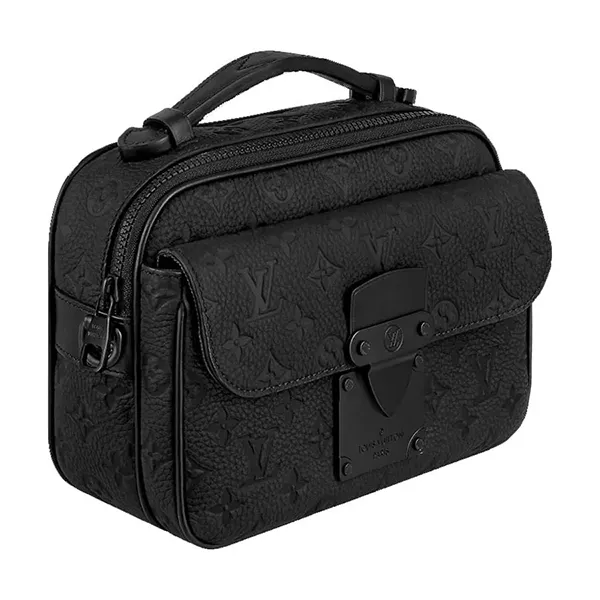 Túi Đeo Chéo Nam Louis Vuitton LV SLock Messenger M58489 Màu Đen