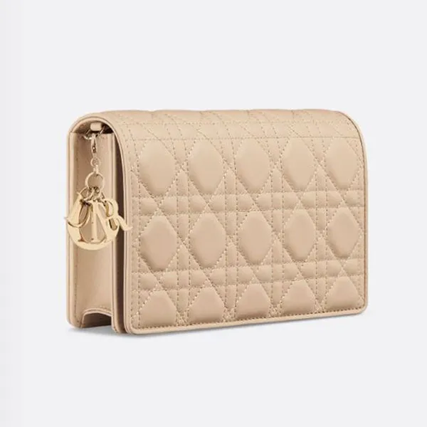 Túi Đeo Chéo Nữ Dior Lady Dior Pouch S0204ONMJ_M51U Màu Be