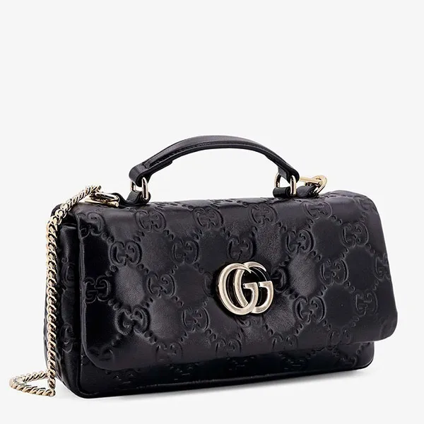 Túi Đeo Chéo Nữ Gucci GG Milano Mini Black Handbag 806017AAD5U-1000 Màu Đen