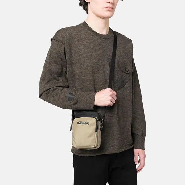 Túi Đeo Chéo Nam Dsquared2 CBM004816806815M1797 Màu Nâu Đen