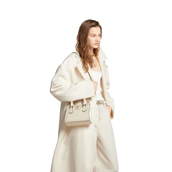 Túi Tote Nữ Gucci Diana Mini Tote Bag Ivory 828356-AAEDB-9540 Màu Kem