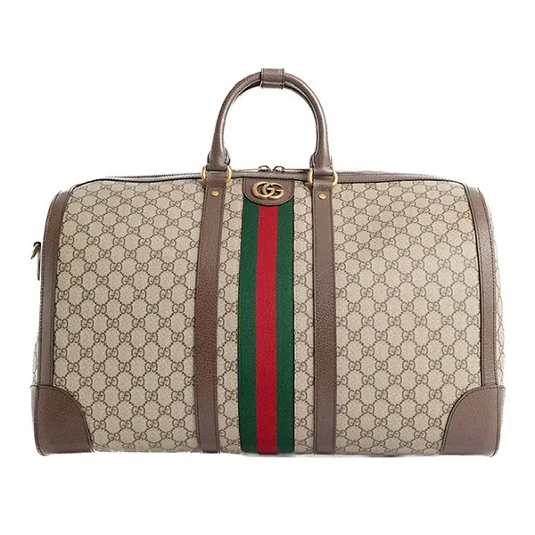 Túi Trống Nữ Gucci Savoy Large Duffle Bag Beige Ebony 724612-9C2ST-8746 Màu Nâu Be