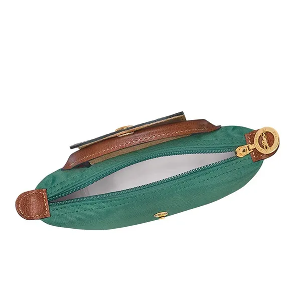 Túi Xách Longchamp Le Pliage Original Pouch With Handle Màu Xanh Green