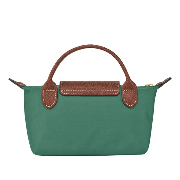 Túi Xách Longchamp Le Pliage Original Pouch With Handle Màu Xanh Green