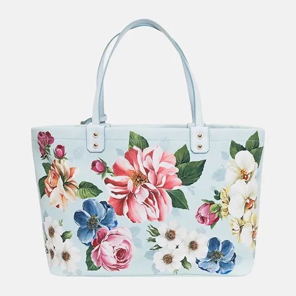 Túi Xách Tay Nữ Dolce & Gabbana DG Tote Bag BB6670AX725HC1AM Màu Xanh/Hồng