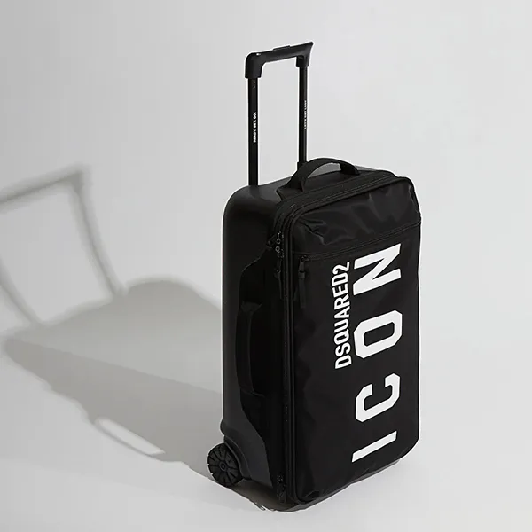 Vali Dsquared2 Chữ Trắng TYM00051170319 Màu Đen