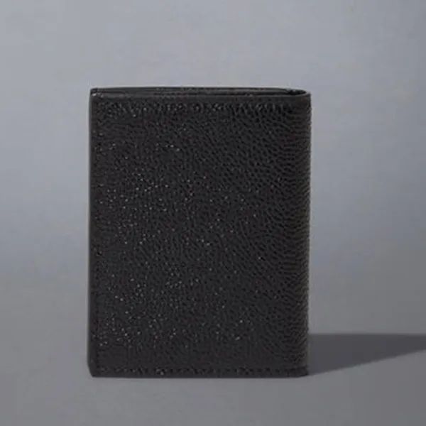 Ví Nam Thom Browne Pebble Grain Double Card Holder MAW021L-00198-001 Màu Đen