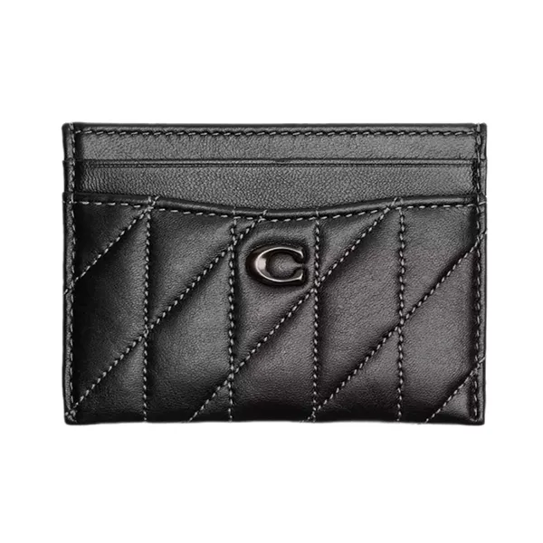 Ví Nữ Coach Essential Card Case With Pillow Quilting CM434 Màu Đen