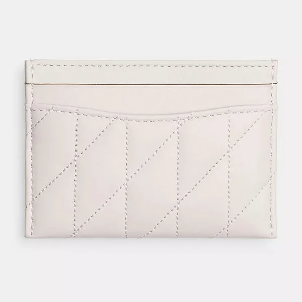 Ví Nữ Coach Essential Card Case With Pillow Quilting CM434 Màu Trắng