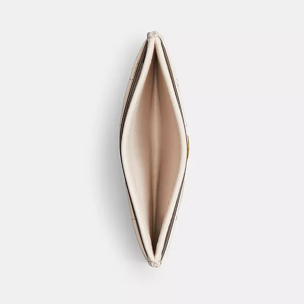 Ví Nữ Coach Essential Card Case With Pillow Quilting CM434 Màu Trắng