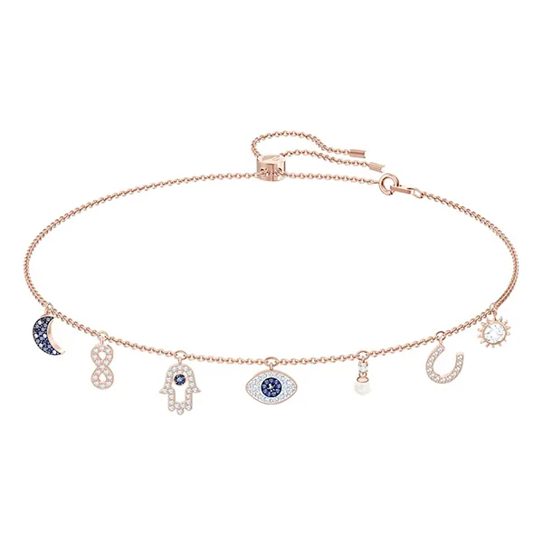 Vòng Cổ Nữ Swarovski Symbolic Necklace 5497664 Màu Vàng Hồng