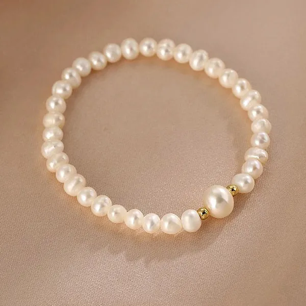 Vòng Đeo Tay Nữ Jessica Pearl Pearl Shine JB23 Màu Trắng